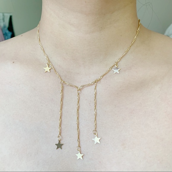 BOGO‼️Gold plated multi layer Star Necklace ⭐️ - Picture 2 of 3